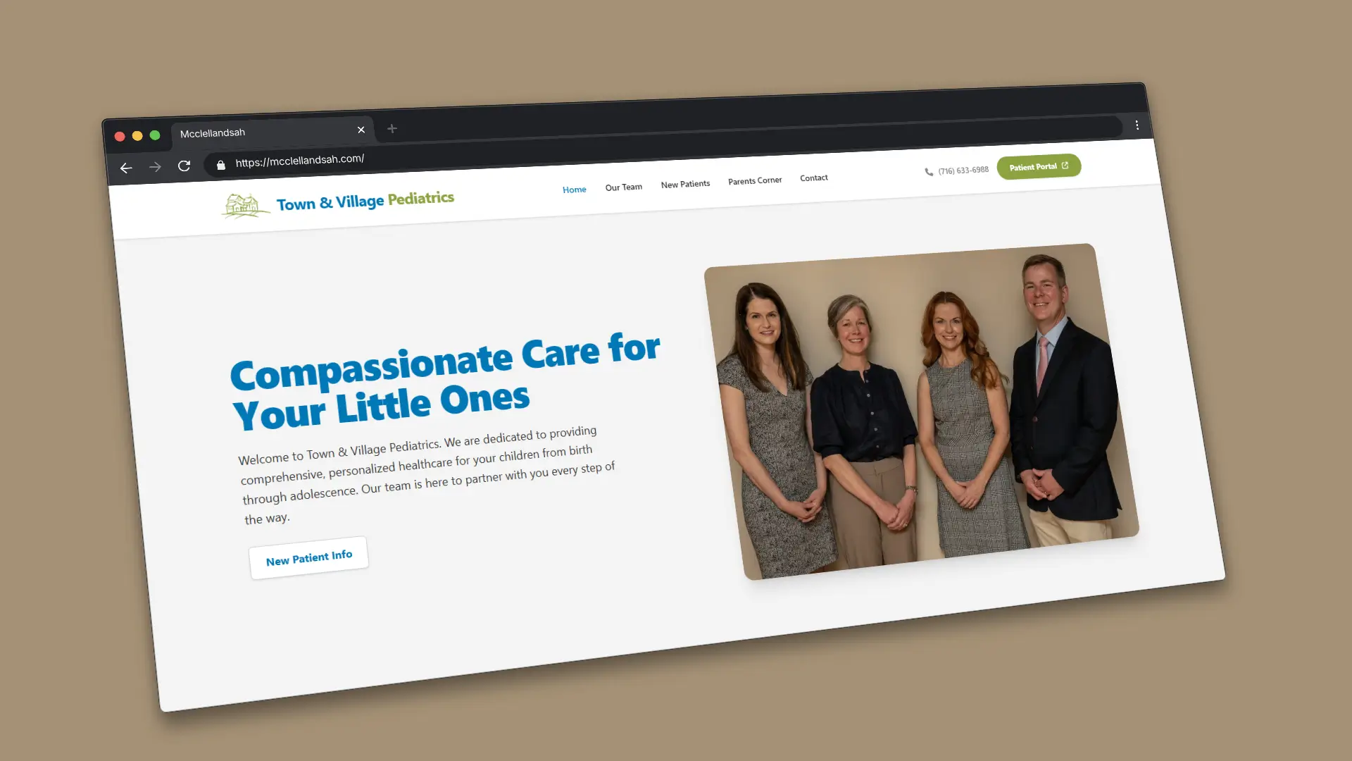 Building a Digital "Medical Home": The Town & Village Pediatrics Redesign cover image